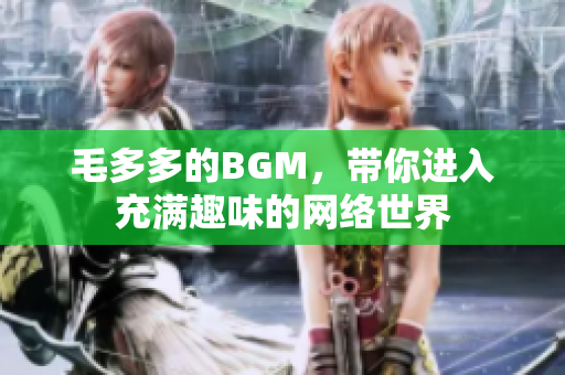 毛多多的BGM，带你进入充满趣味的网络世界