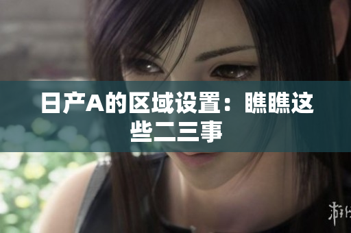 日产A的区域设置：瞧瞧这些二三事