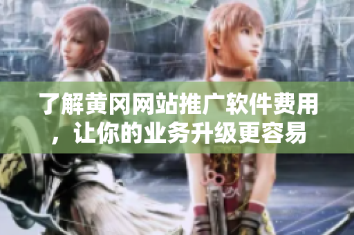 了解黄冈网站推广软件费用，让你的业务升级更容易
