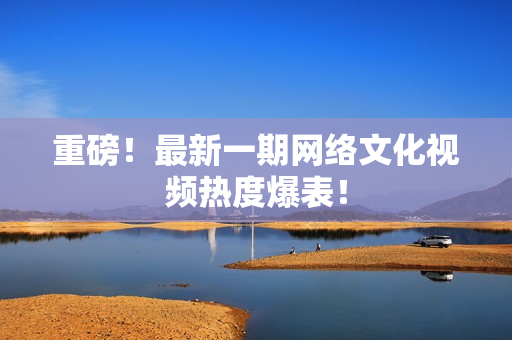 重磅！最新一期网络文化视频热度爆表！
