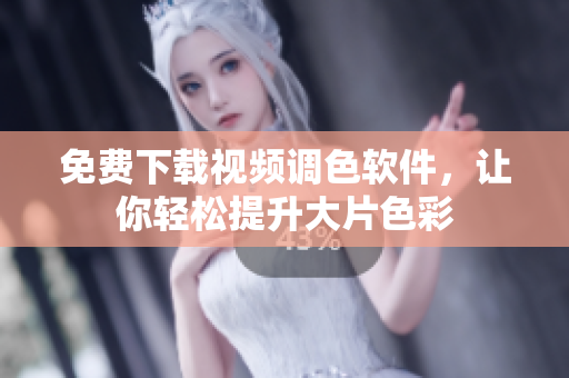 免费下载视频调色软件，让你轻松提升大片色彩