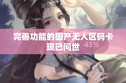 完善功能的国产无人区码卡现已问世