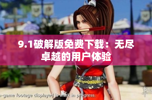 9.1破解版免费下载：无尽卓越的用户体验