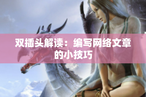 双插头解读：编写网络文章的小技巧