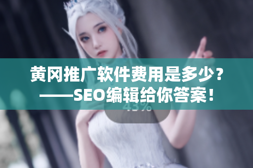 黄冈推广软件费用是多少？——SEO编辑给你答案！