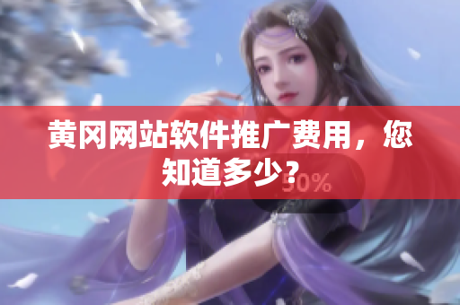 黄冈网站软件推广费用，您知道多少？