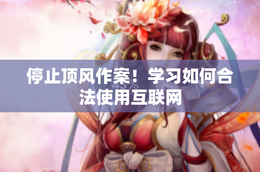停止顶风作案！学习如何合法使用互联网