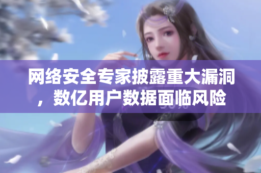 网络安全专家披露重大漏洞，数亿用户数据面临风险