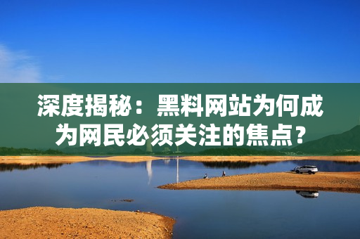 深度揭秘：黑料网站为何成为网民必须关注的焦点？