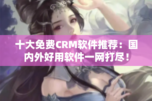 十大免费CRM软件推荐：国内外好用软件一网打尽！
