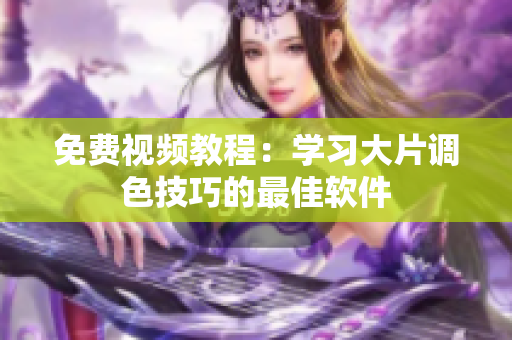 免费视频教程：学习大片调色技巧的最佳软件