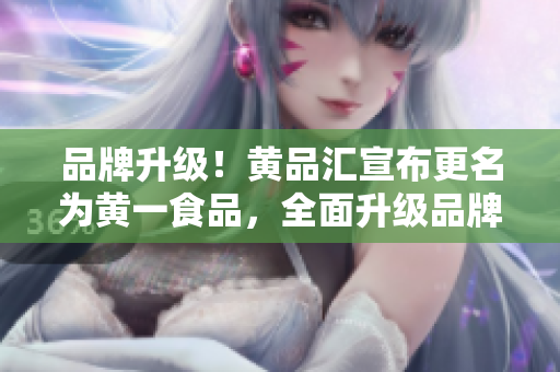 品牌升级！黄品汇宣布更名为黄一食品，全面升级品牌理念与产品方案