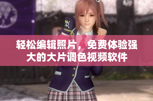轻松编辑照片，免费体验强大的大片调色视频软件
