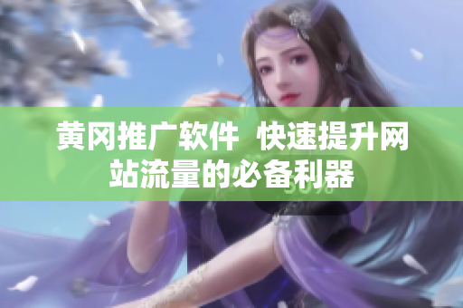 黄冈推广软件  快速提升网站流量的必备利器