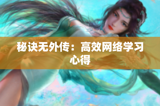秘诀无外传：高效网络学习心得