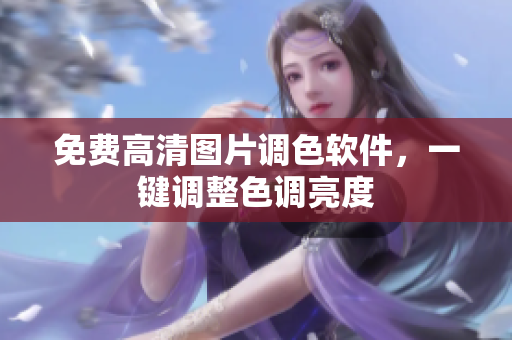 免费高清图片调色软件，一键调整色调亮度