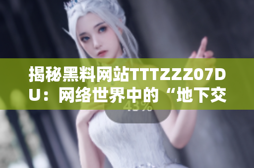 揭秘黑料网站TTTZZZ07DU：网络世界中的“地下交易市场”
