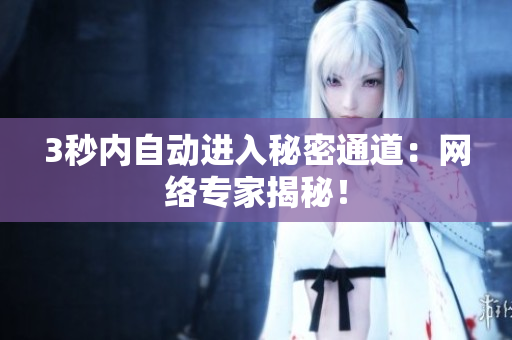 3秒内自动进入秘密通道：网络专家揭秘！