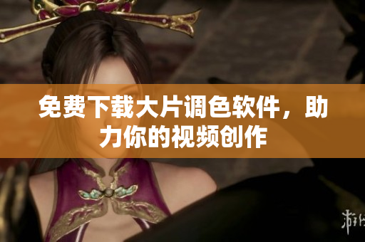 免费下载大片调色软件，助力你的视频创作