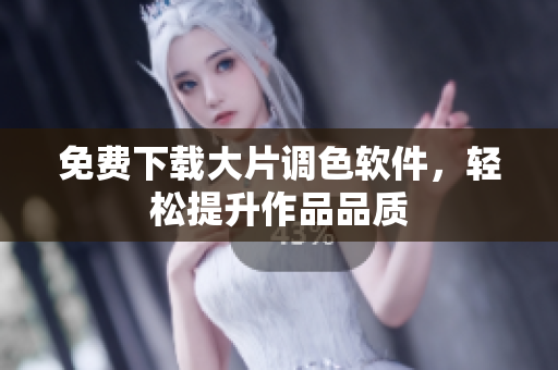 免费下载大片调色软件，轻松提升作品品质