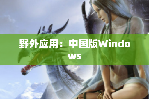 野外应用：中国版Windows