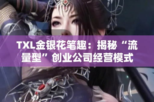 TXL金银花笔趣：揭秘“流量型”创业公司经营模式