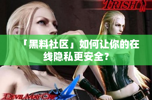 「黑料社区」如何让你的在线隐私更安全？