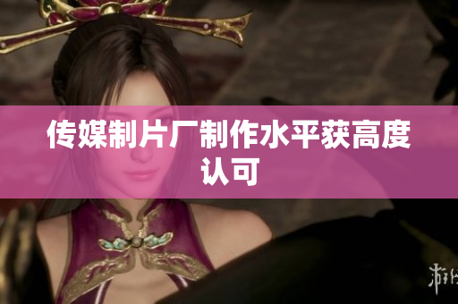 传媒制片厂制作水平获高度认可