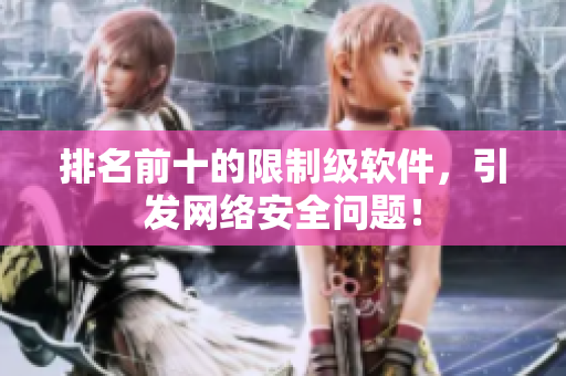 排名前十的限制级软件，引发网络安全问题！