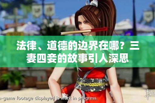 法律、道德的边界在哪？三妻四妾的故事引人深思