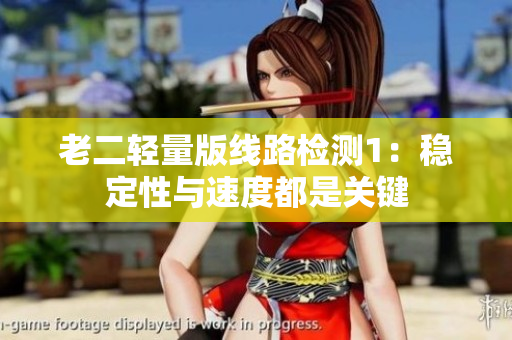 老二轻量版线路检测1：稳定性与速度都是关键