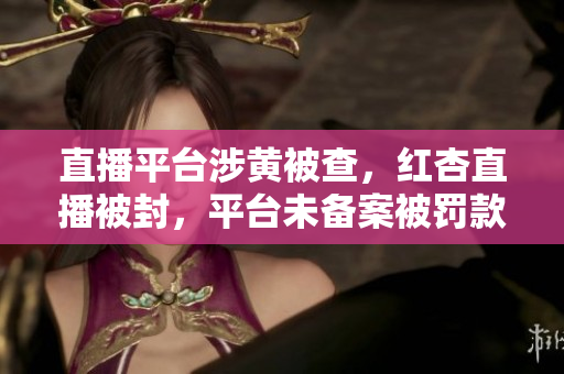 直播平台涉黄被查，红杏直播被封，平台未备案被罚款