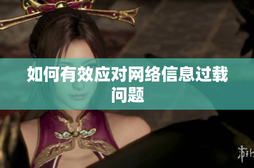 如何有效应对网络信息过载问题