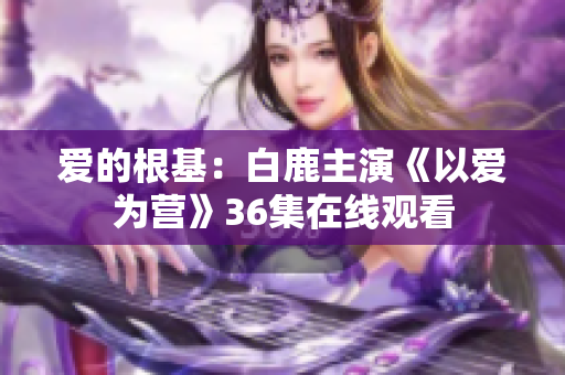 爱的根基：白鹿主演《以爱为营》36集在线观看