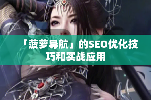 「菠萝导航」的SEO优化技巧和实战应用