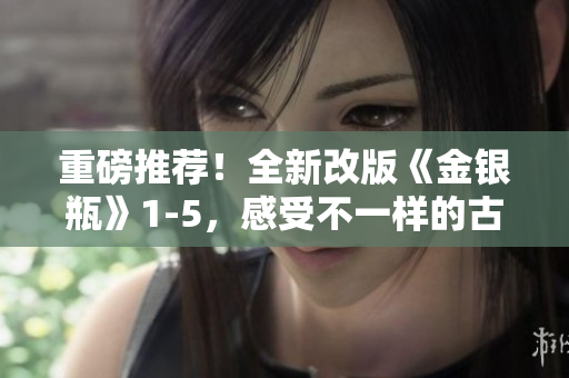 重磅推荐！全新改版《金银瓶》1-5，感受不一样的古典韵味！