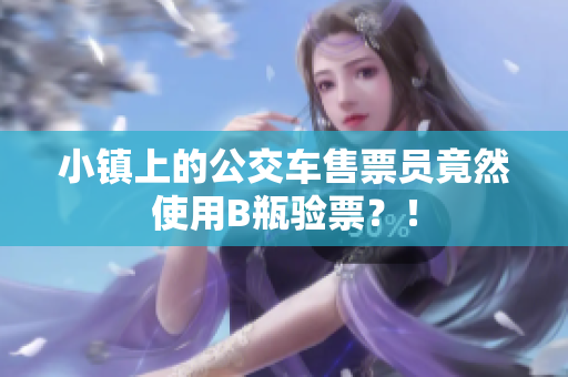 小镇上的公交车售票员竟然使用B瓶验票？！