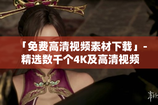 「免费高清视频素材下载」- 精选数千个4K及高清视频库免费下载
