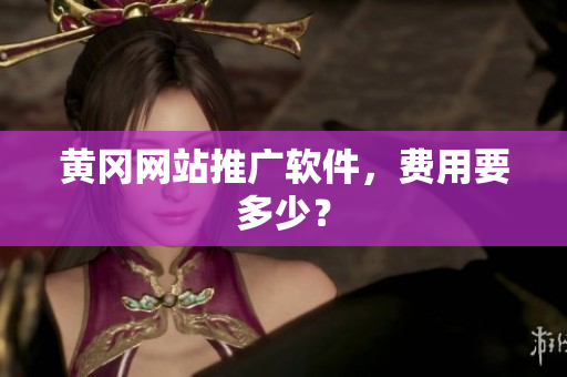 黄冈网站推广软件，费用要多少？