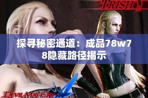 探寻秘密通道：成品78w78隐藏路径揭示