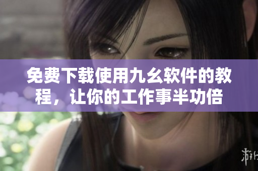 免费下载使用九幺软件的教程，让你的工作事半功倍