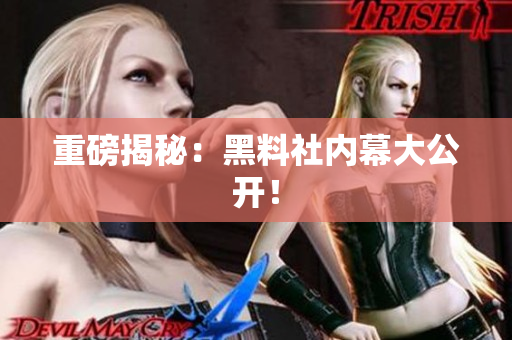 重磅揭秘：黑料社内幕大公开！
