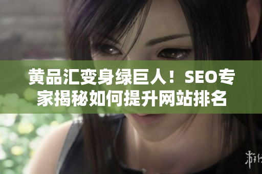 黄品汇变身绿巨人！SEO专家揭秘如何提升网站排名