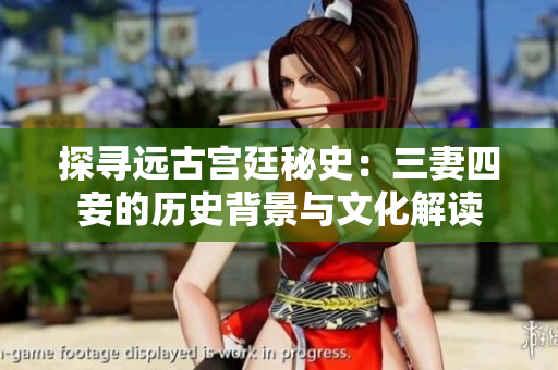 探寻远古宫廷秘史：三妻四妾的历史背景与文化解读