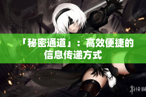 「秘密通道」：高效便捷的信息传递方式