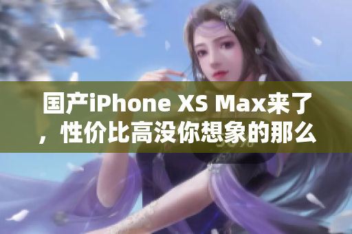 国产iPhone XS Max来了，性价比高没你想象的那么离谱