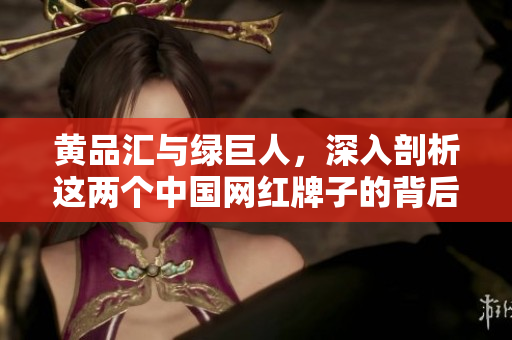 黄品汇与绿巨人，深入剖析这两个中国网红牌子的背后故事