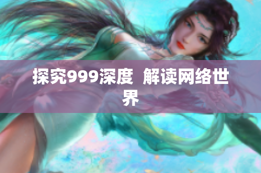 探究999深度  解读网络世界