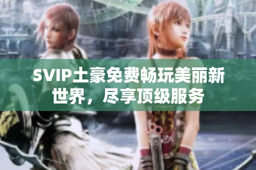 SVIP土豪免费畅玩美丽新世界，尽享顶级服务