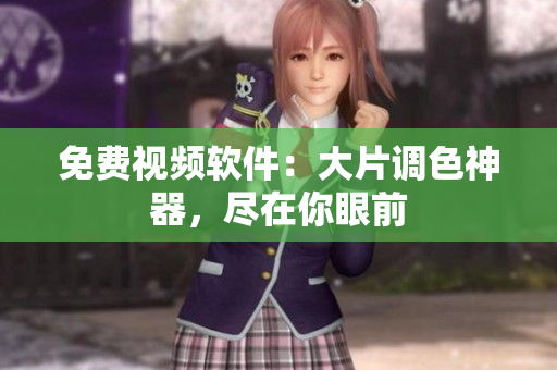免费视频软件：大片调色神器，尽在你眼前